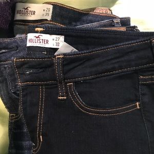 Two pairs of Hollister jeans